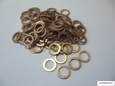 Шайба медная д. 8*12*1мм. топливного фильтра (цена за 100 шт.)