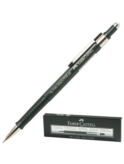 Карандаш механический FABER-CASTELL "TK-Fine Executive", корпус темно-зеленый, ластик, 0,5 мм, 131500