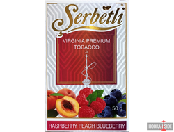 Serbetli (Акциз) 50g - Raspberry Peach Blueberry (Малина Персик Черника)