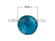 термостразы плоская спинка ss10 (3 мм), цвет-голубое озеро, материал-стекло, 1 гр/уп