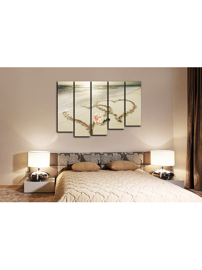 Модульная картина "Любовь на берегу"