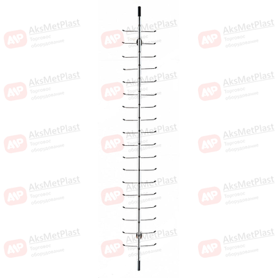 HG534 Стойка-шток под очки, настенная, без замка, кол-во оправ: 18 мест, L= 1350 мм