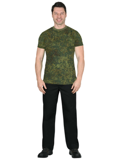 Футболка КМФ"Цифра зеленая"плотность 160 г/кв.м.х/б-100 % Узбекистан,р-р с S(40-42)по5XL(68-70)