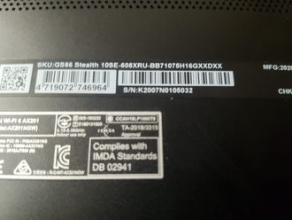 MSI GS66 STEALTH 10SE-608XRU  ( 15.6 FHD IPS 240Hz I7-10750H RTX2060(6Gb) 16Gb 512SSD )