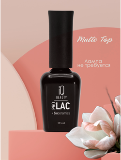 Финишное покрытие для лака PROLAC+bioceramics IQ Beauty матовое Matte Top