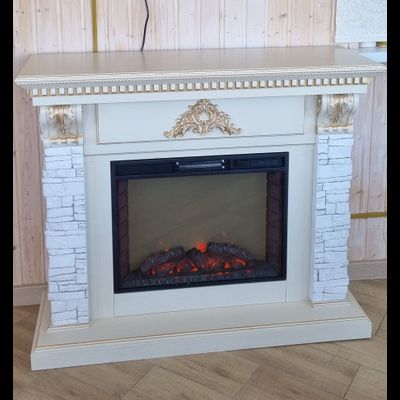 Электрокамин Бронкс WT с очагом Sparta 25.5 LED