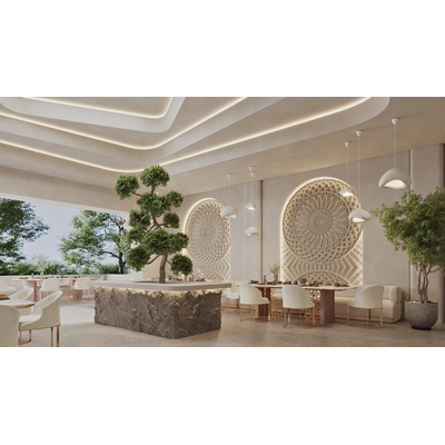 Панно гипсовое SHANGRILA артикул SPN11