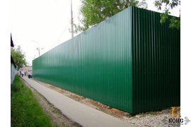 забор из профлиста (профнастила)