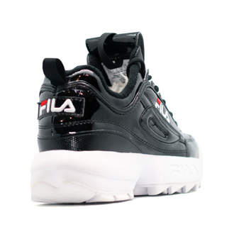 Женские кроссовки Fila Disruptor 2 черно-белые (36-40)