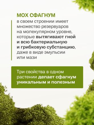 Экстракт сфагнума на ксантановой камеди 100 гр.