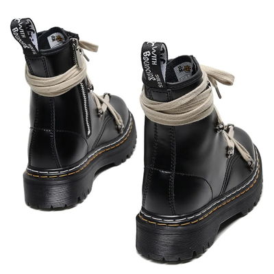 DR MARTENS RICK OWENS 1460 PENTAGRAM BOOTS DOUBLE STITCHING