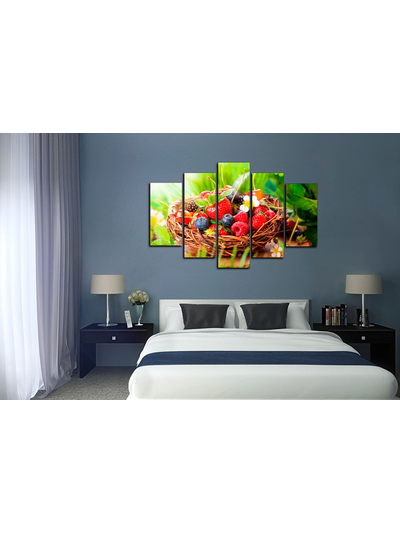 Модульная картина &quot;Лесные ягоды&quot;