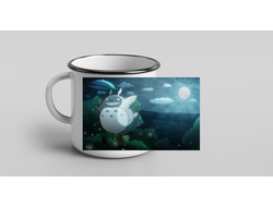 Кружка металлическая эмалированная Мой сосед Тоторо, Totoro №9