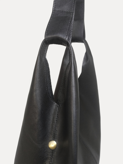 (АРТИКУЛ: 9969/1/8) СУМКА-МЕШОК ЖЕНСКАЯ, БОЛЬШАЯ, НАТУРАЛЬНАЯ КОЖА, ЧЕРНАЯ, БЕЗ ПОДКЛАДКИ, С МЕШКОМ-ВСТАВКОЙ ВНУТРИ, ЧЕРЕЗ ПЛЕЧО *