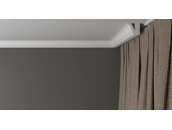 Потолочный плинтус DECOR-DIZAYN DD24, из дюрополимера, под покраску, ударопрочный, 2 метра