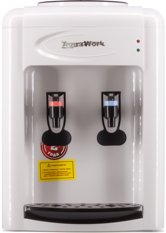 Кулер для воды Aqua Work 0.7-TDR бело-черный, с нагревом и электронным охлаждением