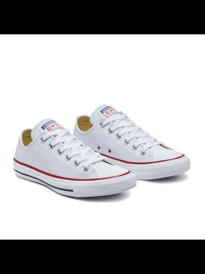 Кеды Converse All Star белые низкие кожаные