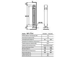 Радиатор чугунные STI НОВА-300 (10 секций)