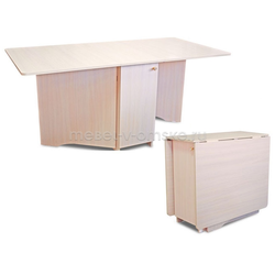 ШМ670 Стол обеденный Бабочка-2. Размеры: 400/1705х750х900.