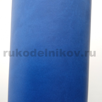 искусственная кожа Vivella (Италия), цвет-ярко синий 4890, размер-50х35 см