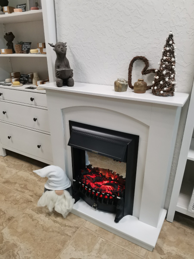 камин Скандинавия WT с очагом Fobos