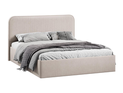 Спальня ТИФФАНИ - Кровать с подъемным механизмом (1600) Тип 1 Велюр Мокко светлый