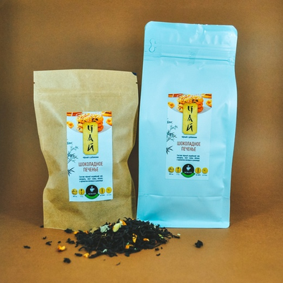 Черный чай с добавками "Шоколадное печенье" 100г
