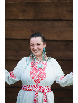 Платье в славянском стиле "Макошь" Ярая