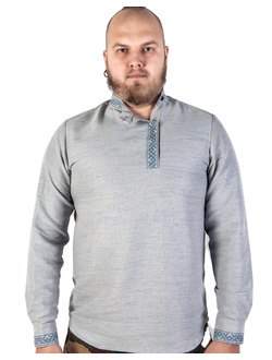 Рубаха косоворотка современная с вышивкой "Урожайная"1