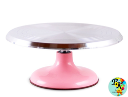 Поворотный столик вращающийся металлический d 31 см, цвет ножки микс