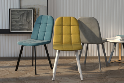 Стул КРАФТ /черный каркас/ ULTRA CHOCOLATE темно коричневый