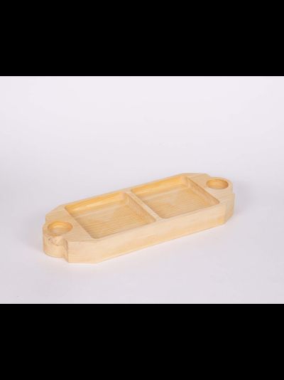 Менажница прямоугольная 370х235х40 мм кедр