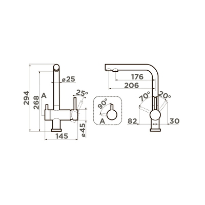 Смеситель OMOIKIRI NAGANO IB