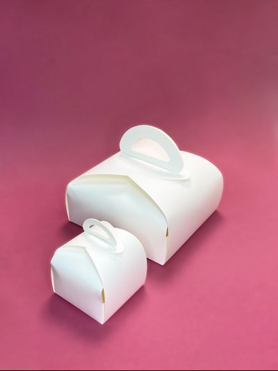 Упаковка сборная кондитерская с/р (белая), 100*100*100мм