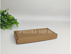 Коробка с откидной крышкой 180*95*20 мм БУРЫЙ