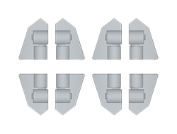 !АНАЛОГ! Комплект панелей 2387 2389 АНАЛОГ LEGO Technic 8 шт., Light Bluish Gray (AN TP4 0) / 8 шт.