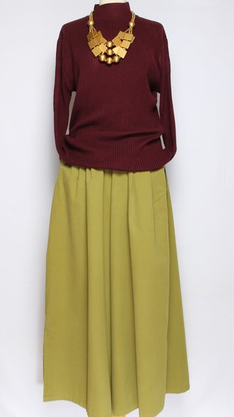 Джемпер "ЛАПША ТОНКИЙ С ДЛИННЫМ РУКАВОМ " 20963  винный, черный, белый р.52-56