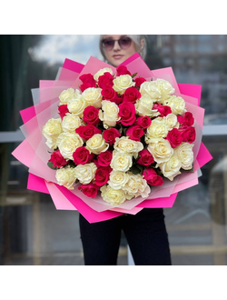 Букет из 51 розы Кения микс цветов