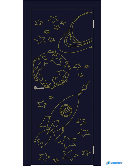 Межкомнатная глухая дверь с покрытием Эмаль Пикколино 09 купить в Челябинске | КВИРТЕК