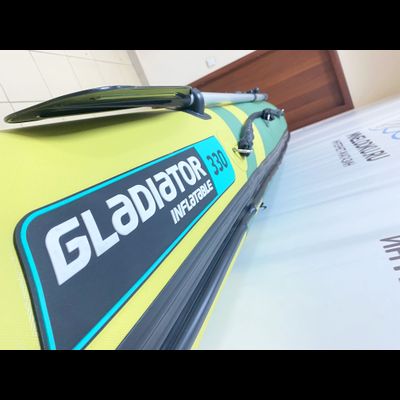 Моторная лодка GLADIATOR E330S зелено-оливковый