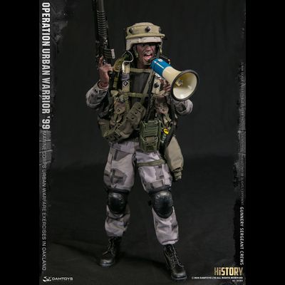 Американский морпех - сержант Крюс - ФИГУРКА 1/6 scale Operation Urban Warrior ‘99 - Marine Corps urban warfare exercises in Oakland “Gunnery sergeant Crews” (78080) - DAMTOYS