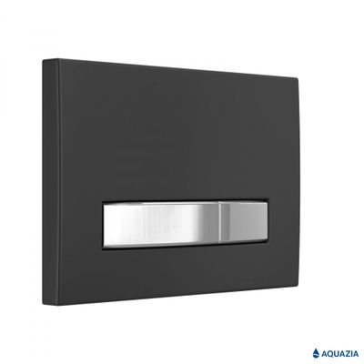 Инсталляция AQUAZIA ATOM 410 для подвесного унитаза, кнопка Atom Line (Soft Touch черная/хром)