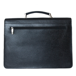 Кожаный портфель Tolmezzo black (арт. 2023-30)