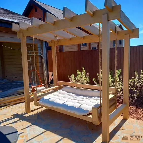 Пергола садовая.
Сосна. Размер: 2200 * 2200 * 1200мм