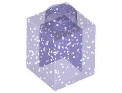 Brick 1 x 1, Glitter Trans-Purple (3005 / 6253761)