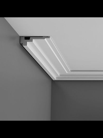 Потолочный карниз с гладким профилем из полиуретана Orac Decor Коллекция Luxxus C355