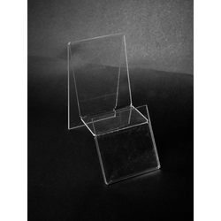 (ПОС0500) Подставка для телефона с ценником "ANGLE" из прозрачного оргстекла