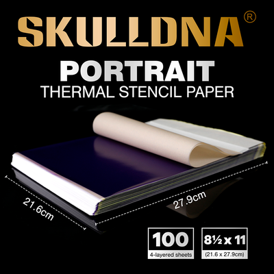 Трансферная бумага для термо перевода AVA SKULLDNA Portrait Thermal Stencil Paper
