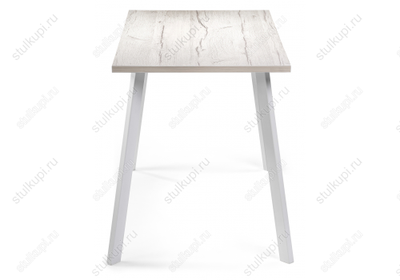 Стол Тринити Лофт 120 25 мм юта / белый матовый