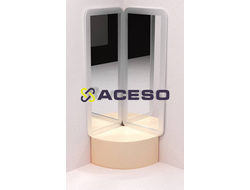 Комплект из двух акриловых зеркал для воздушно - пузырьковой трубки (1700х600 мм) RG013